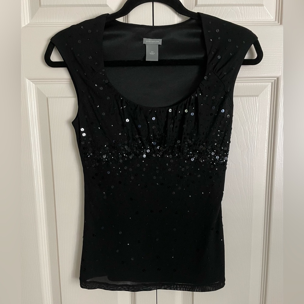 Ann Taylor Sequin Top